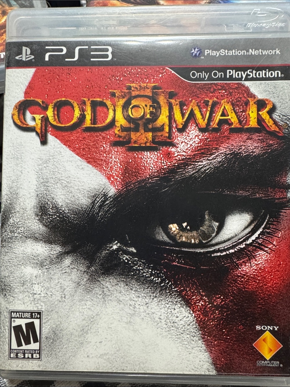 Sony God of War III PS3 Game - Red & White Cover